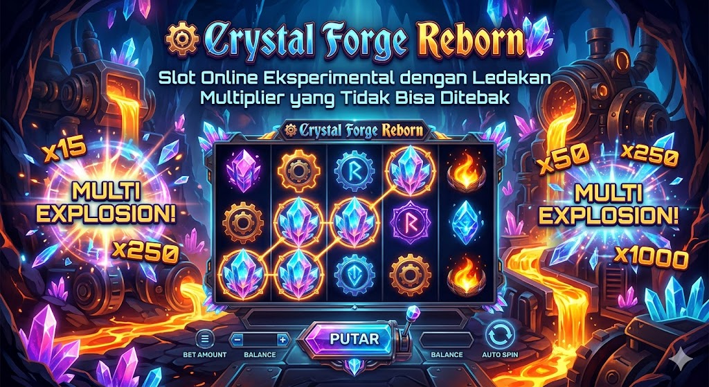 Read more about the article ⚙️ Crystal Forge Reborn: Slot Online Eksperimental dengan Ledakan Multiplier yang Tidak Bisa Ditebak