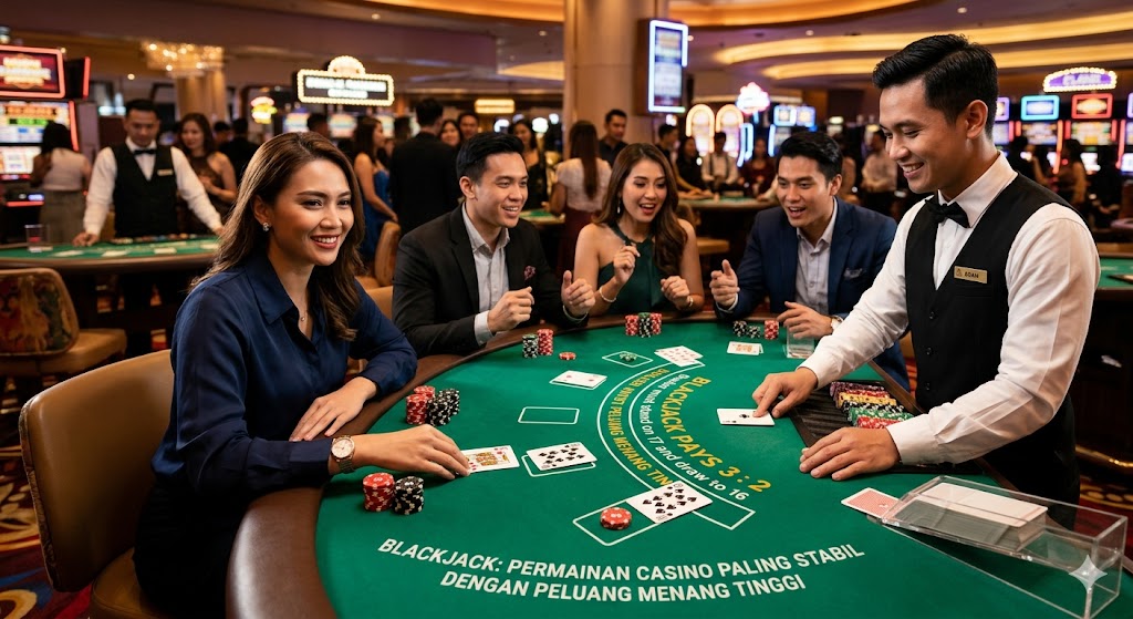 Read more about the article Blackjack: Permainan Casino Paling Stabil dengan Peluang Menang Tinggi